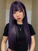 ポイントファイブバイソレイユ 豊橋駅前大通店(.5 by SOLEIL)&nbsp;ロング顔まわりカット姫カットブリーチパープル