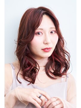 大人かわいいコテ巻きスタイル×ピンクベージュ☆20代30代40代