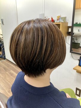 白髪ぼかしハイライト