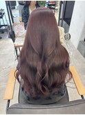 大人可愛いピンクブラウン
