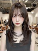 髪質改善ストレート/バタフライレイヤー/ハッシュカット