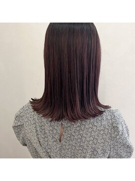 アンドワン 自由が丘(＆ONE) 【＆ONE 自由が丘】切りっぱなし×ラベンダーグレージュ