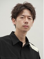 テン 心斎橋(tenn.)&nbsp;難波シャドウパーマメンズマッシュウルフカット波巻きパーマ色気