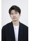 メンズショートパーマビジネススタイル刈り上げツーブロック