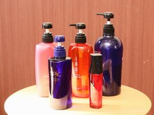 こだわりのヘアケア用品を使用しております！