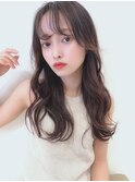 大人可愛いデジタルパーマ☆こなれシースルーバング 高柳