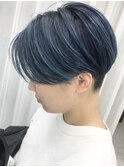 【nanuk*UEKI】ハンサムショート*ケアブリーチブルー
