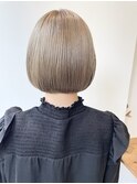 コンパクトボブ　シアーベージュ　atena六本松　川本