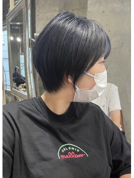サロンドミルク 新百合ヶ丘店(salon de MiLK) ブルーブラックの大人可愛いショート［新百合ヶ丘]
