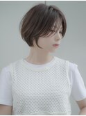 前髪長め大人ショートボブ20代30代40代【AIN.表参道】川原大地