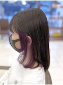 パープルインナーカラー☆