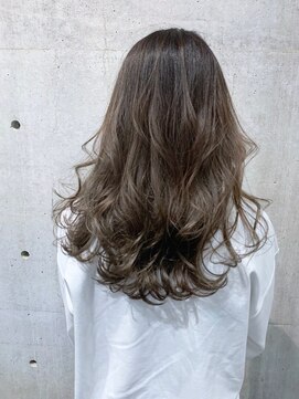 オーク ガーデン 中目黒(OAK garden) 大人フェミニン バレイヤージュ風 グレージュ【OAK中目黒】