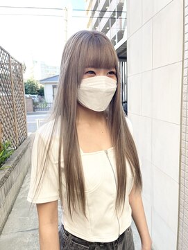 ヘアーデザイン アコースティック(Hair Design ACOUSTIC) ホワイトミルクティーグレージュ