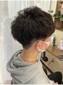 《見附　今町》メンズ　パーマ　刈り上げマッシュ