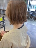 切りっぱなし外ハネボブ×メルティカラー美髪[横浜駅]