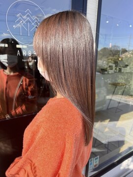 アーブル ヘアーアンドメイク(ARBRE) 髪質改善トリートメントレイヤーカットブラウンカラー