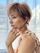 30代40代50代絶壁解消ひし形小顔前下がりショートボブ【猪狩】
