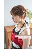 20代30代ヘルシーショートココアブラウン小顔美肌丸みショート