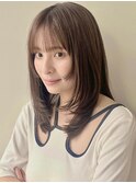 姫カットレイヤー/顔まわり/似合わせカット/メルティカラー