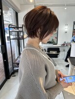 ショート×ツヤブラウン