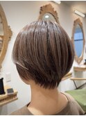 大人可愛いショートボブ