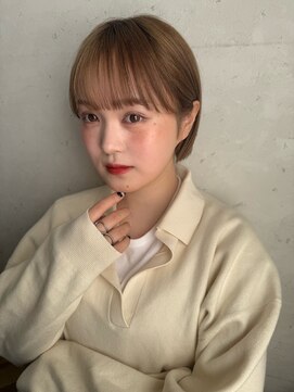 ロンドプランタン 恵比寿(Lond Printemps) ブリーチハイトーンホワイトベージュダブルカラーボブ/恵比寿