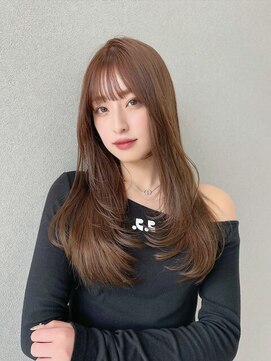 シーク 天神(SEEK) 松尾菫菜/レイヤーカット/ベージュカラー/韓国ヘア