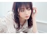 【初回限定】カラー全体染め＋シルクTR付♪ コテ巻きorアイロン仕上げ