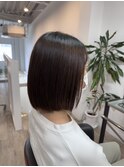 切りっぱなしボブ