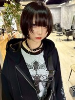 イコ(.ico)&nbsp;ショートウルフホワイトグレージュミニウルフオリーブグレージュ