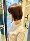 ショートボブ/グラデーションボブ/丸みボブ/越谷