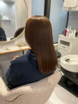 アオアクア 新越谷店(AO-AQUA)&nbsp;ライトブラウン・ツヤストレート・ミディアム・韓国風カラー