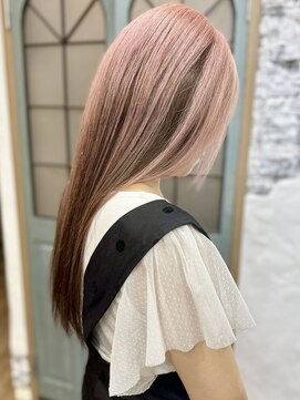 ラウラアンドロー(LAURA&RO) ダブルカラー/ケアブリーチ/インナーカラー/ベージュ【塚口】