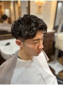 MEN’S HAIR/サーフカール/刈り上げセンターパート/印西市