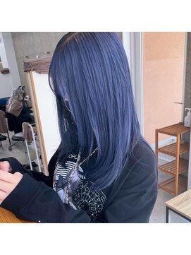ラル(Lull) 【韓国レイヤー×ネイビーブルー】個室美容室/髪質改善サロン