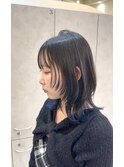 ◎小顔ミニボブレイヤー×外ハネでイメチェン冬カラー