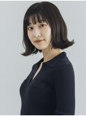 外ハネロブ/くびれミディアム/前髪あり/20代30代40代◎小顔越谷