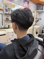 デザミ(Des Amis)&nbsp;ニュアンスパーマ×テーパーフェード