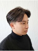 ニュアンスパーマ×刈り上げセンターパート