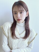 トリッカ シブヤ(TRICCA SHIBUYA)&nbsp;くびれヘア/シースルー前髪/レイヤーカット/艶髪ブラウン