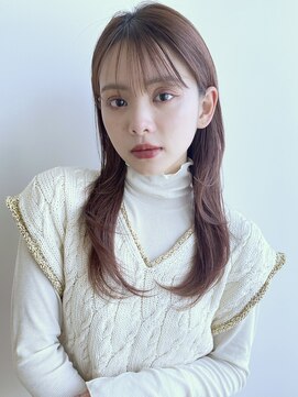 トリッカ シブヤ(TRICCA SHIBUYA) くびれヘア/シースルー前髪/レイヤーカット/艶髪ブラウン