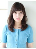 《AFLOATディル井上紗矢香》大人の前髪パーマでおろし流しバング
