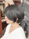 黒髪でもオシャレ丸みショート【Ruufus恵比寿渋谷】