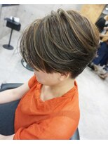 ヘアテリア リュウ 大塚(hair teria ryu) ハンサムショート×白髪染めミックスハイライト