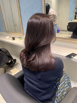 アソビセカンド 原宿(ASOBI 2nd) 艶感ベージュカラー　20代/30代/ブリーチなし