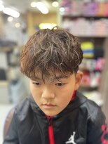 カットハウス パセリ&nbsp;お洒落キッズ☆ゆるめスパイラルパーマ☆　　<理容室>/メンズ/