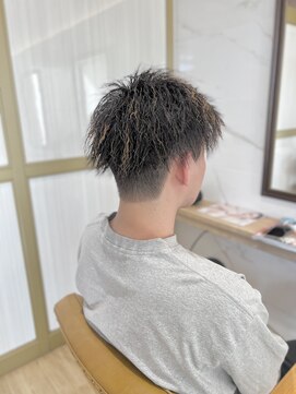 ラポールヘアー(rapport hair) ツーブロック×ハードツイストパーマ＊