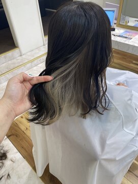 アプリバイリアン 浦和2号店(appri by Rien) インナーカラー/ホワイトグレージュ