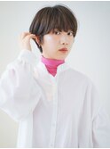 切りっぱなしボブ美髪ピンクブラウンエアリーロング[銀座]