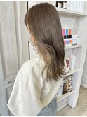 福山Caaryブリーチカラー夏ベージュインナーカラー20代30代40代